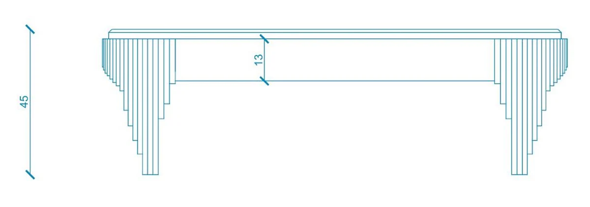 Luxury coffee table with artificial marble table top black / silver 140 cm - luxury furniture