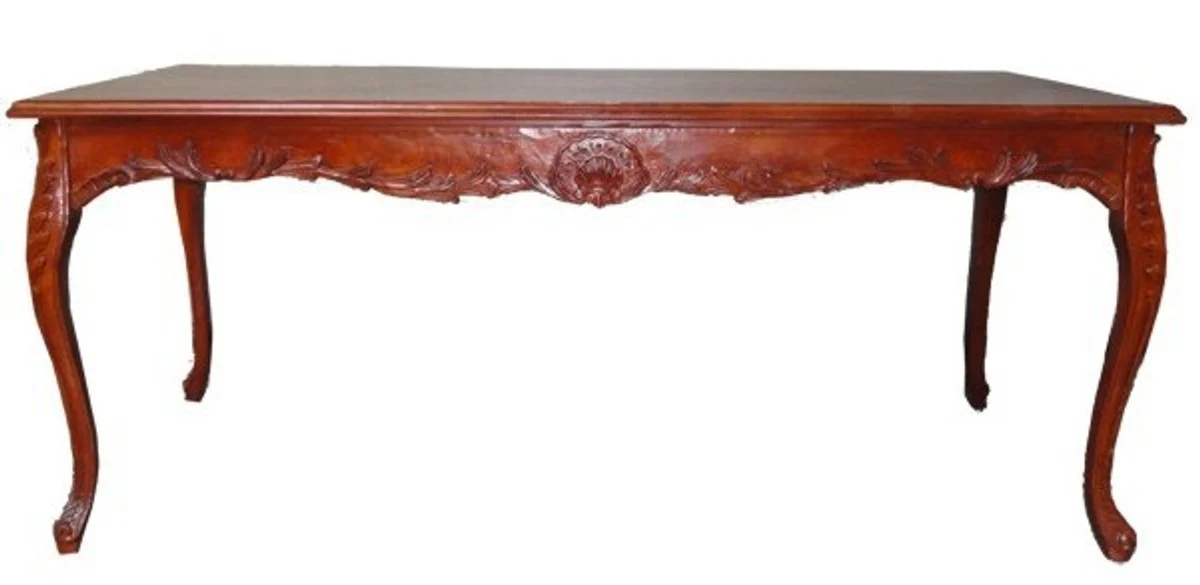 Baroque dining table brown (mahogany color) 160 cm - Baroque table antique style furniture