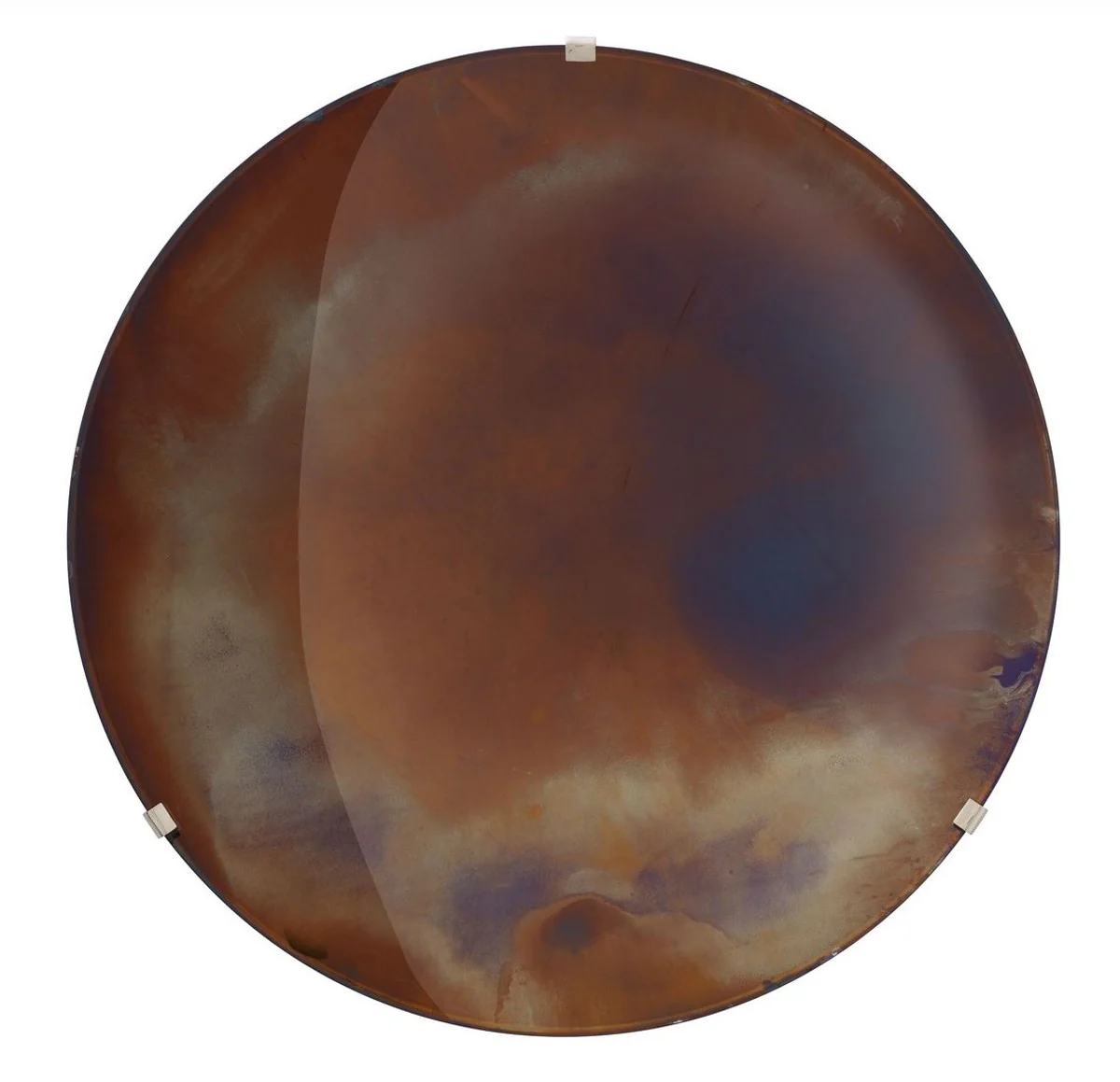 Luxury mirror purple Ø 104 cm - Round concave wall mirror with wall bracket - Luxury collection