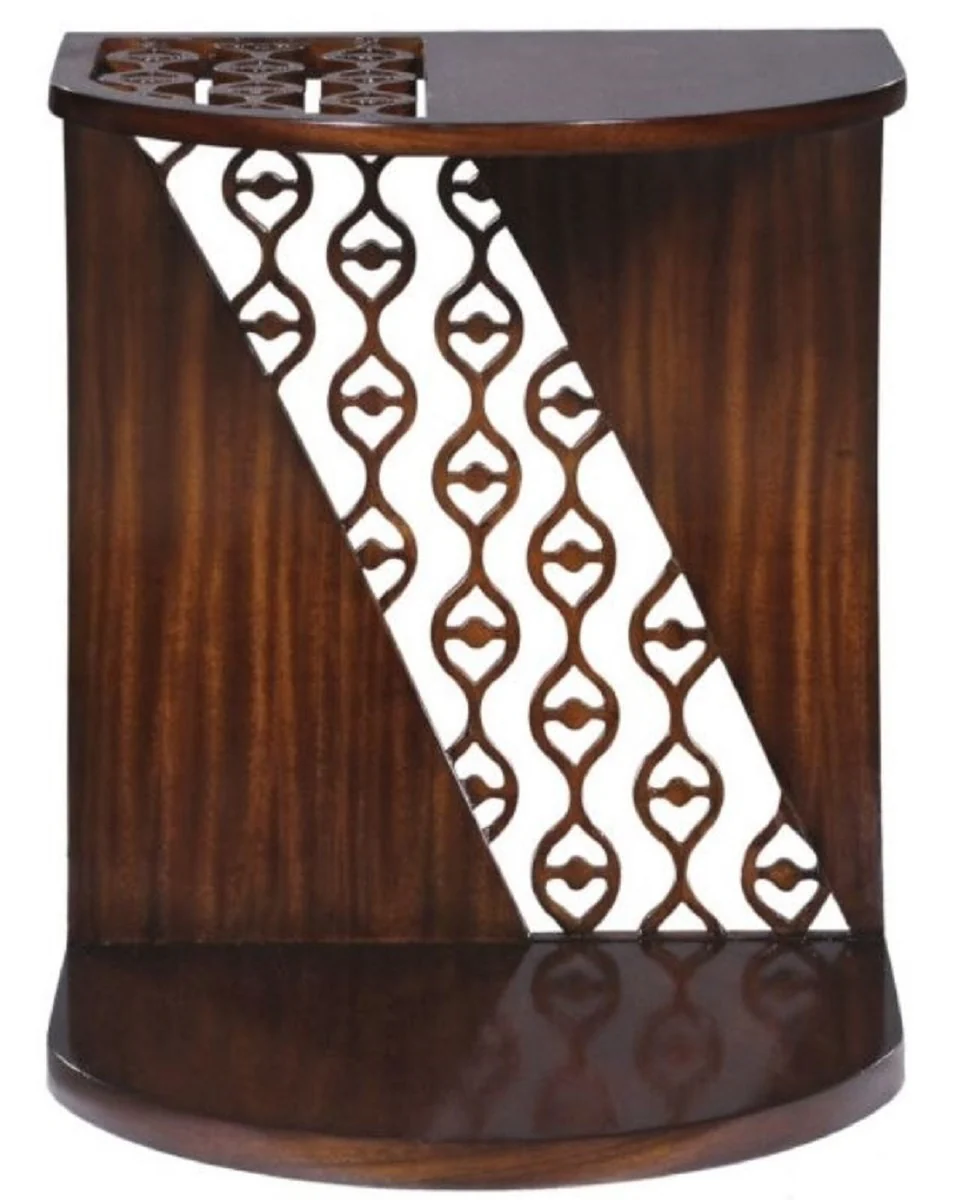 Luxury mahogany snack table / side table dark brown 42 x 43 x H. 55 cm - Luxury Furniture
