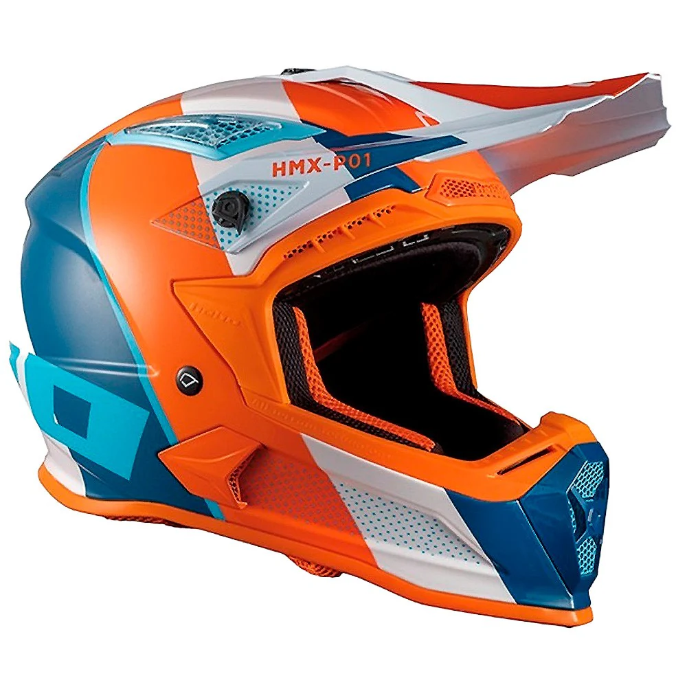 CASCO CROSS / ENDURO HEBO RIPPLE NARANJA / BLANCO /AZUL