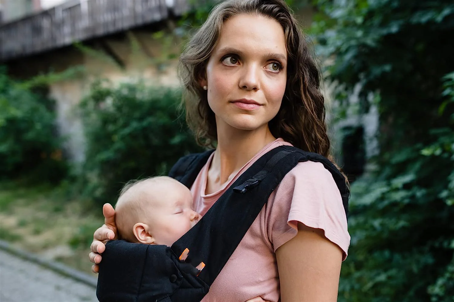 Babytrage für Neugeborene bis Kleinkinder – alle Positionen Babytrage, Babytrage-Rucksack und Baby-Vordertrage mit verstellbarem Sitz, ergonomische Babytrage, 3,3–15,6 kg (Marineblau)