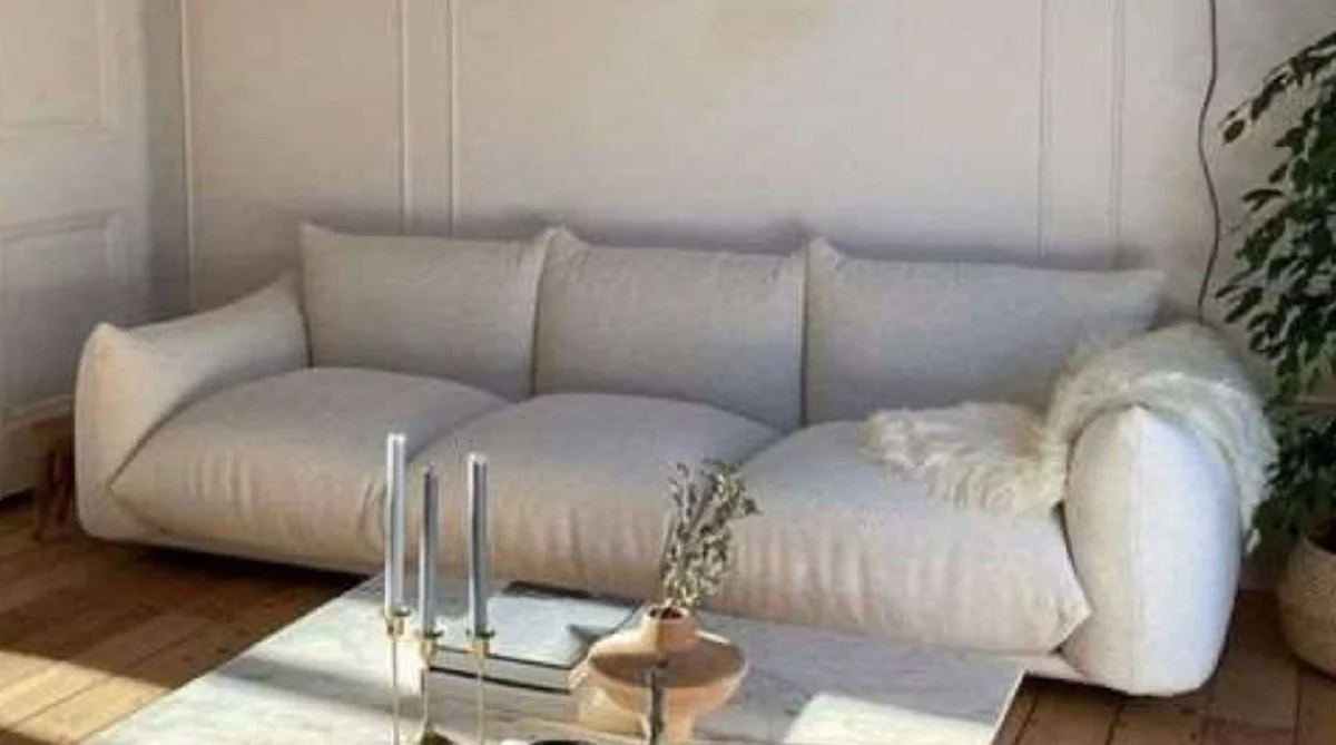 Luxury sofa gray 255 x 96 x H. 70 cm - Living room sofa - Hotel sofa - Living room furniture - Living room furniture - Hotel furniture - Luxury furniture - Luxury furniture