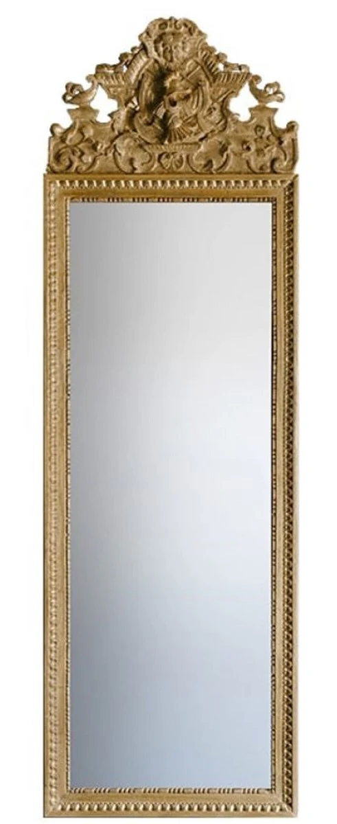 Baroque mirror gold 58 x H. 180 cm - magnificent wall mirror with beautiful decorations