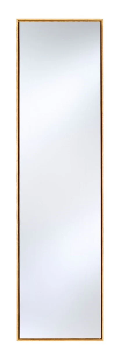 Luxury mirror with natural wooden frame 35 x H. 130 cm - living room wall mirror