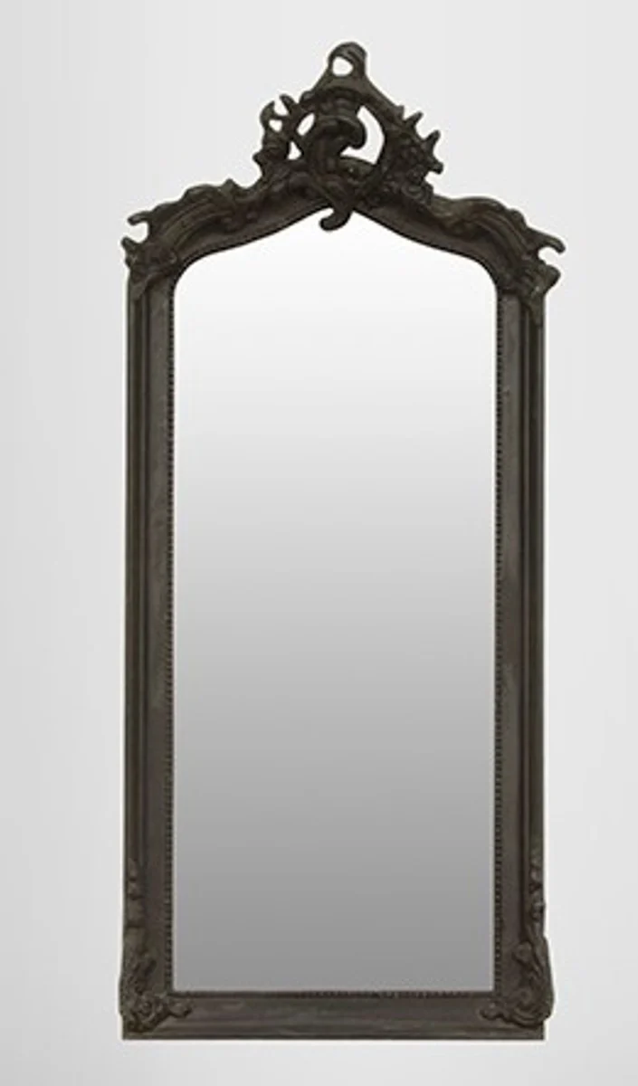 Baroque mirror black 115 x 48 cm