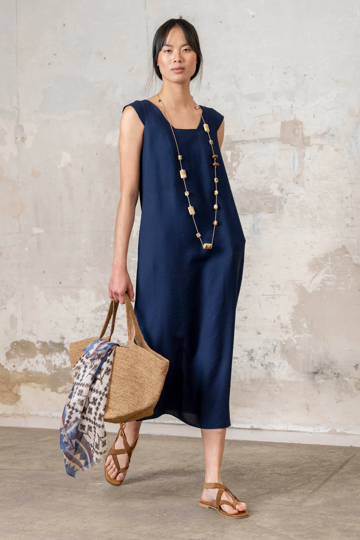 Rivera-Spain Blaues Tissi-Kleid