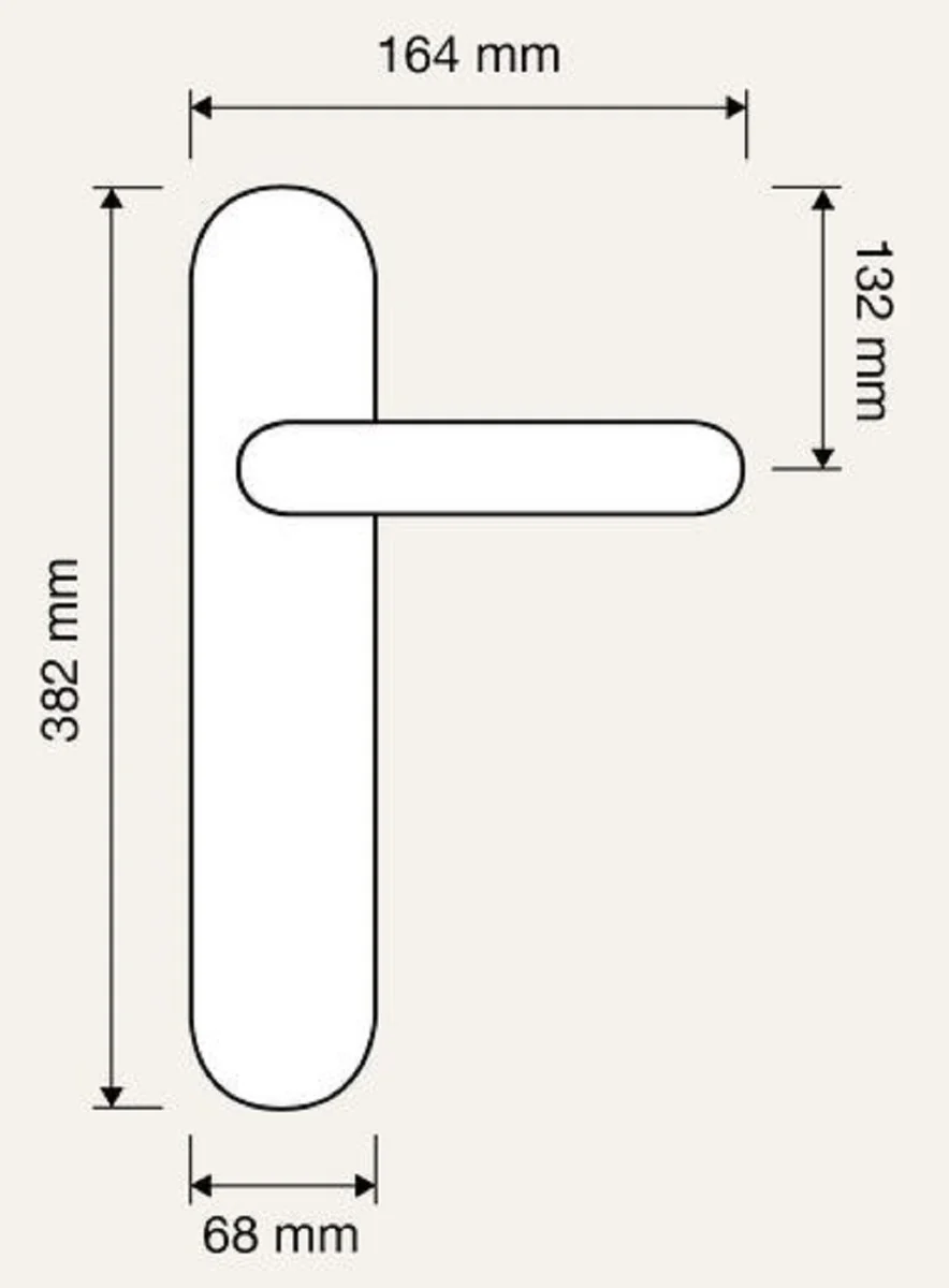 Baroque door handle set brass patinated 16.4 x H. 38.2 cm - luxury quality made in Italy