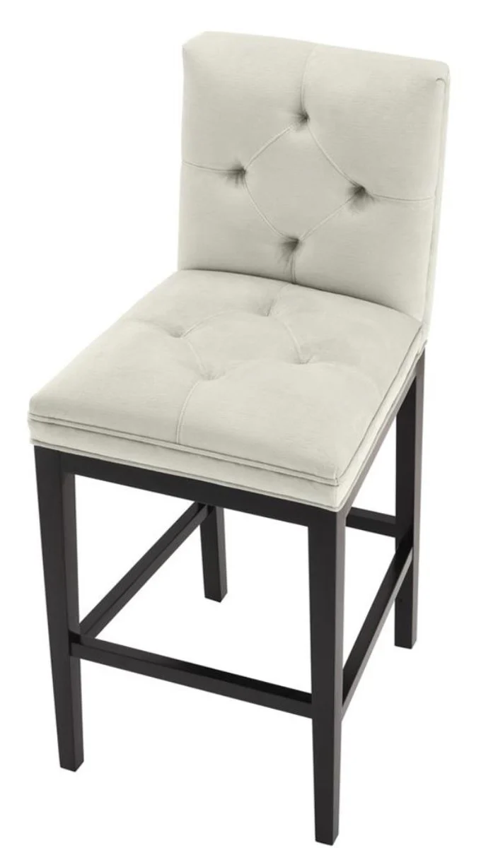 Luxury bar chair light gray / black 51 x 63 x H. 110 cm - Hotel Restaurant Club Furniture