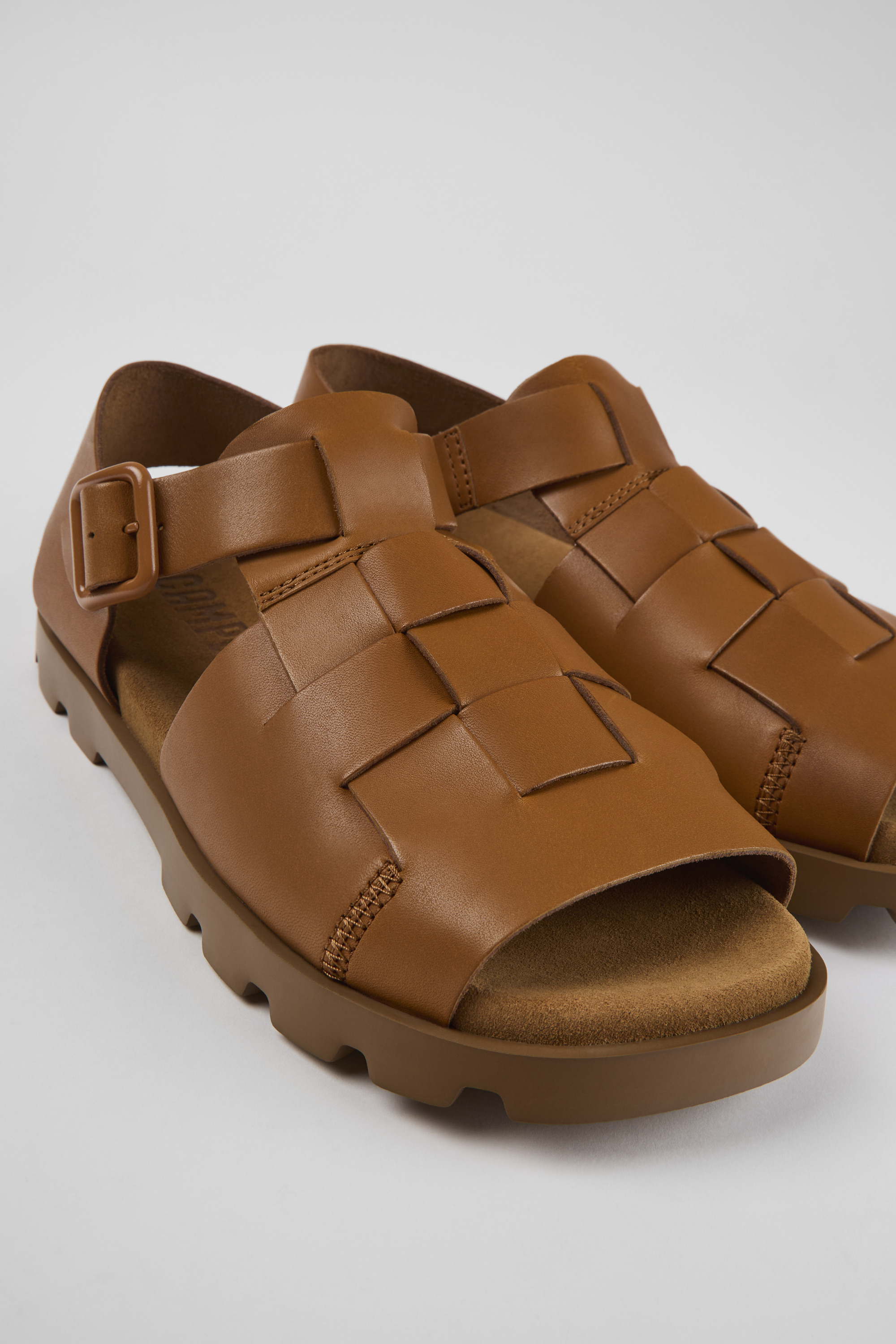 Brutus Sandal - Braune Leder Sandalen für Herren