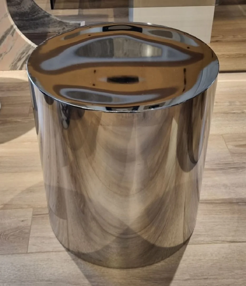 Luxury Metal Side Table Set Silver - Luxury Living Room Furniture