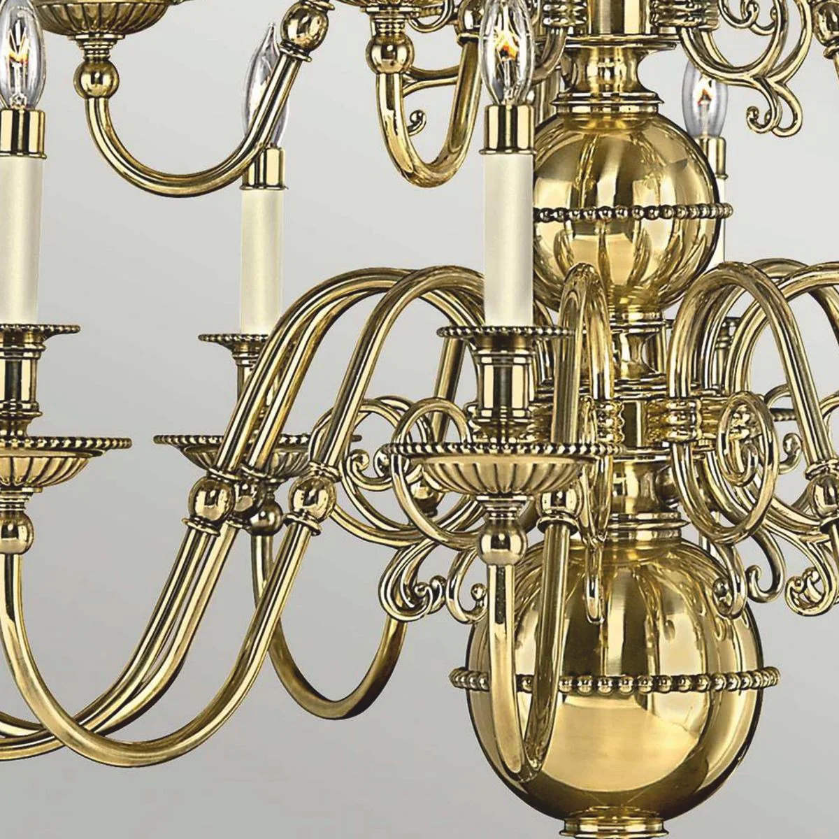 Luxury baroque brass chandelier Ø 94 x H. 87.6 cm - noble & magnificent