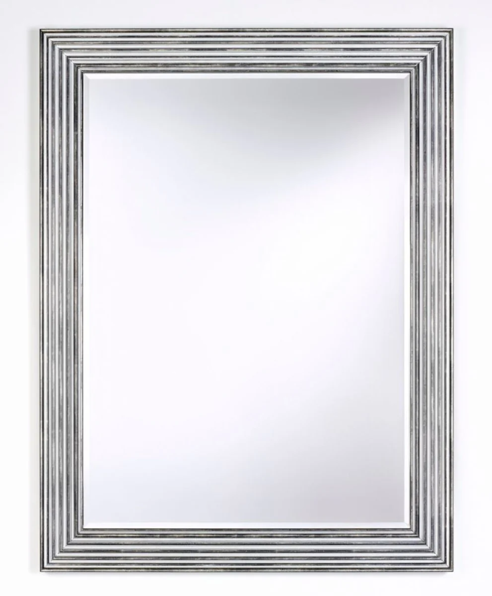 Luxury living room mirror silver / black 93 x H. 122 cm - living room accessories