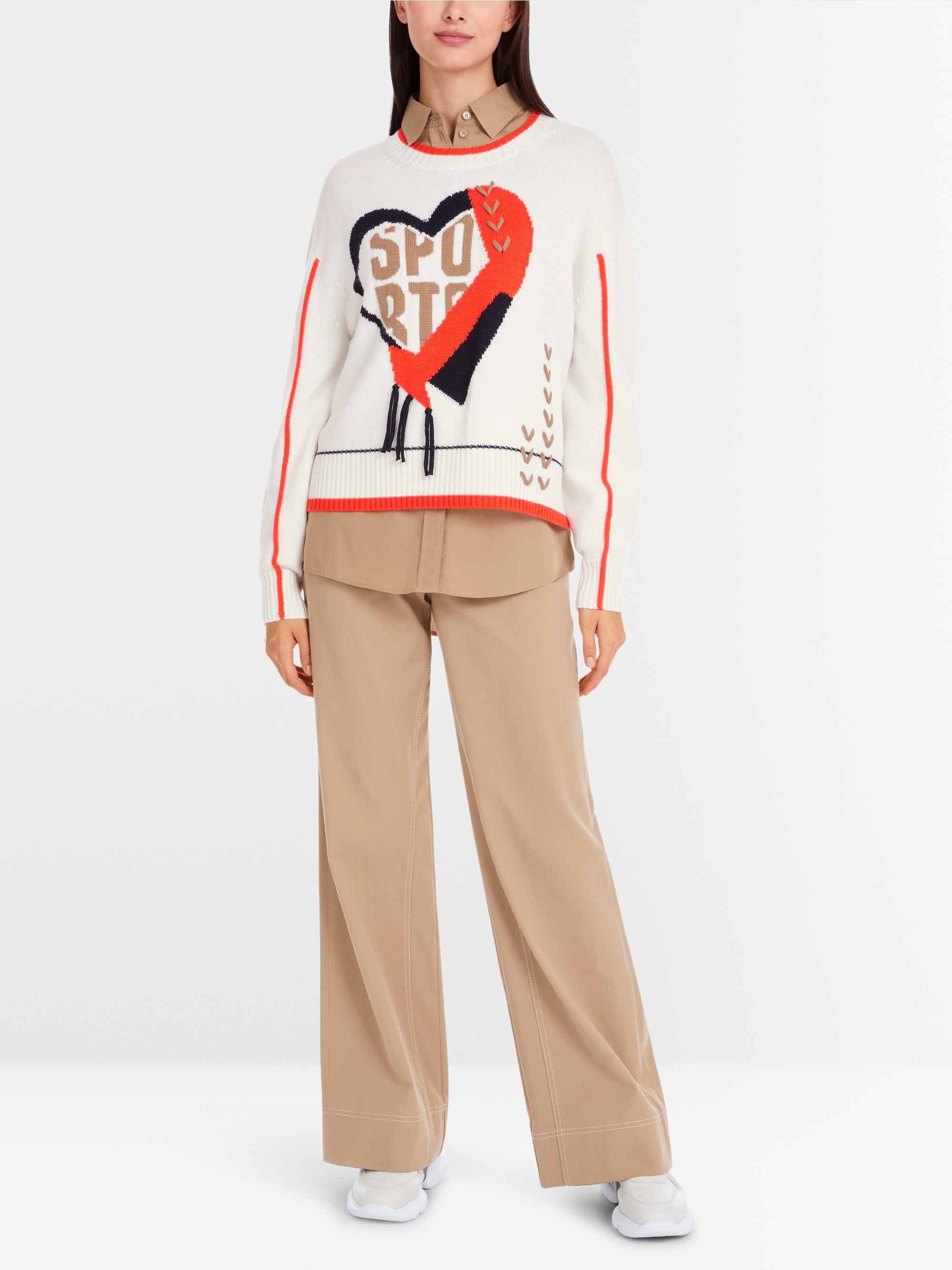 Marc-Cain-Pullover aus reiner Wolle