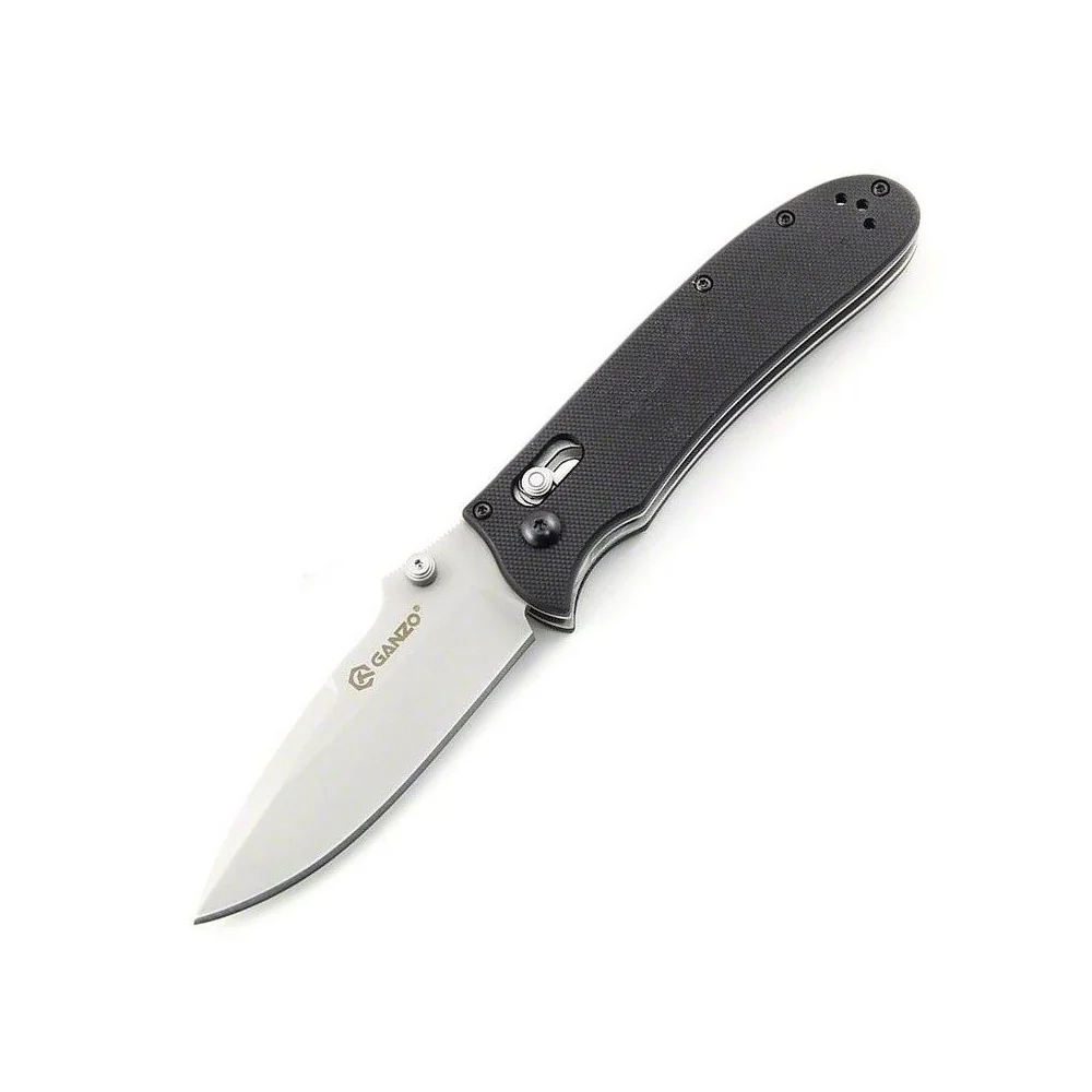 Navaja plegable de bolsillo Ganzo F704 KNIFE acero – negro