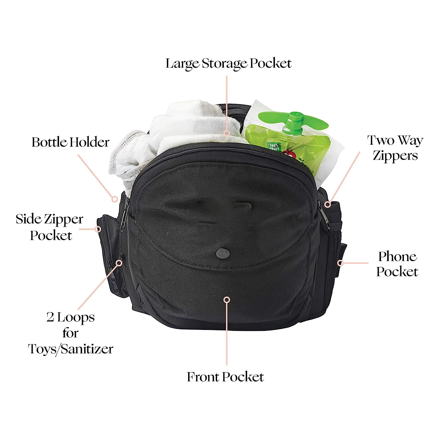 Sicherheitszertifizierte Hüftsitz-Babytrage – Gewinner des Mom’s Choice Award, ergonomische Trage und Verlängerungen für Neugeborene und Kleinkinder (Trage, grau)