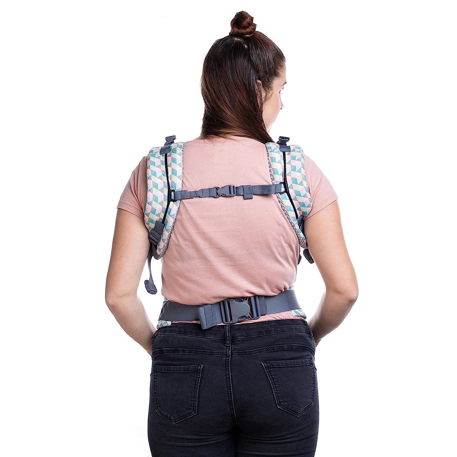 Babytrage für Neugeborene bis Kleinkinder – alle Positionen Babytrage, Babytrage-Rucksack und Baby-Vordertrage mit verstellbarem Sitz, ergonomische Babytrage, 3,3–15,6 kg (Marineblau)