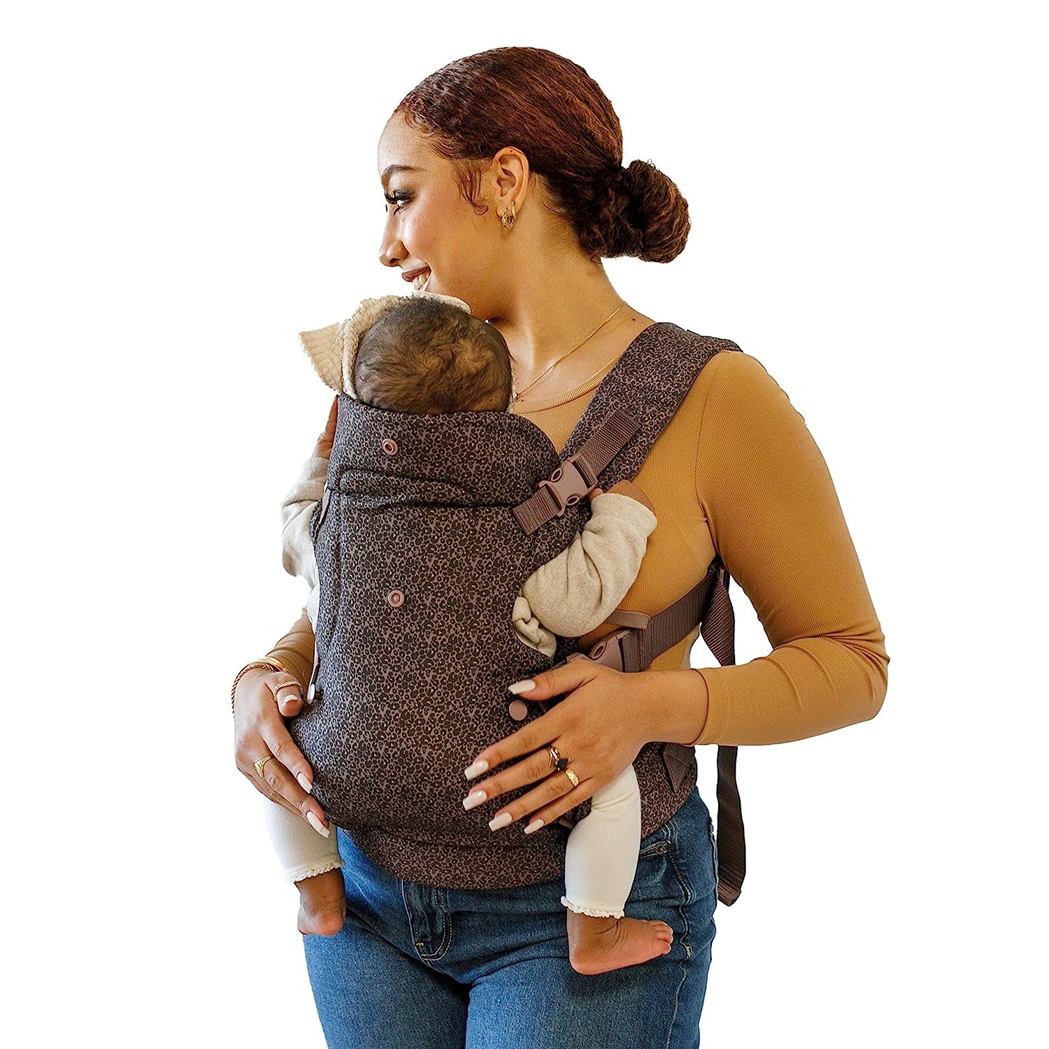 Fortschrittliche 4-in-1-Trage – Ergonomisch, umwandelbar, mit der Vorderseite nach innen und nach außen gerichtet, auf der Vorder- und Rückseite für Neugeborene und ältere Babys mit einem Gewicht von 3,6 bis 15,6 kg