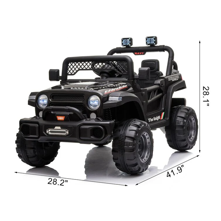Ride On Truck Dual Drive 12V 4,5A.H mit 2,4G Fernbedienung Geländewagen Pink