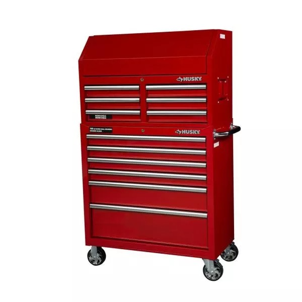 36 IN DER W 12-DRAWER-KOMBINATION FÖRDERUNG UND CABINET COMBO IN GLOSS RED
