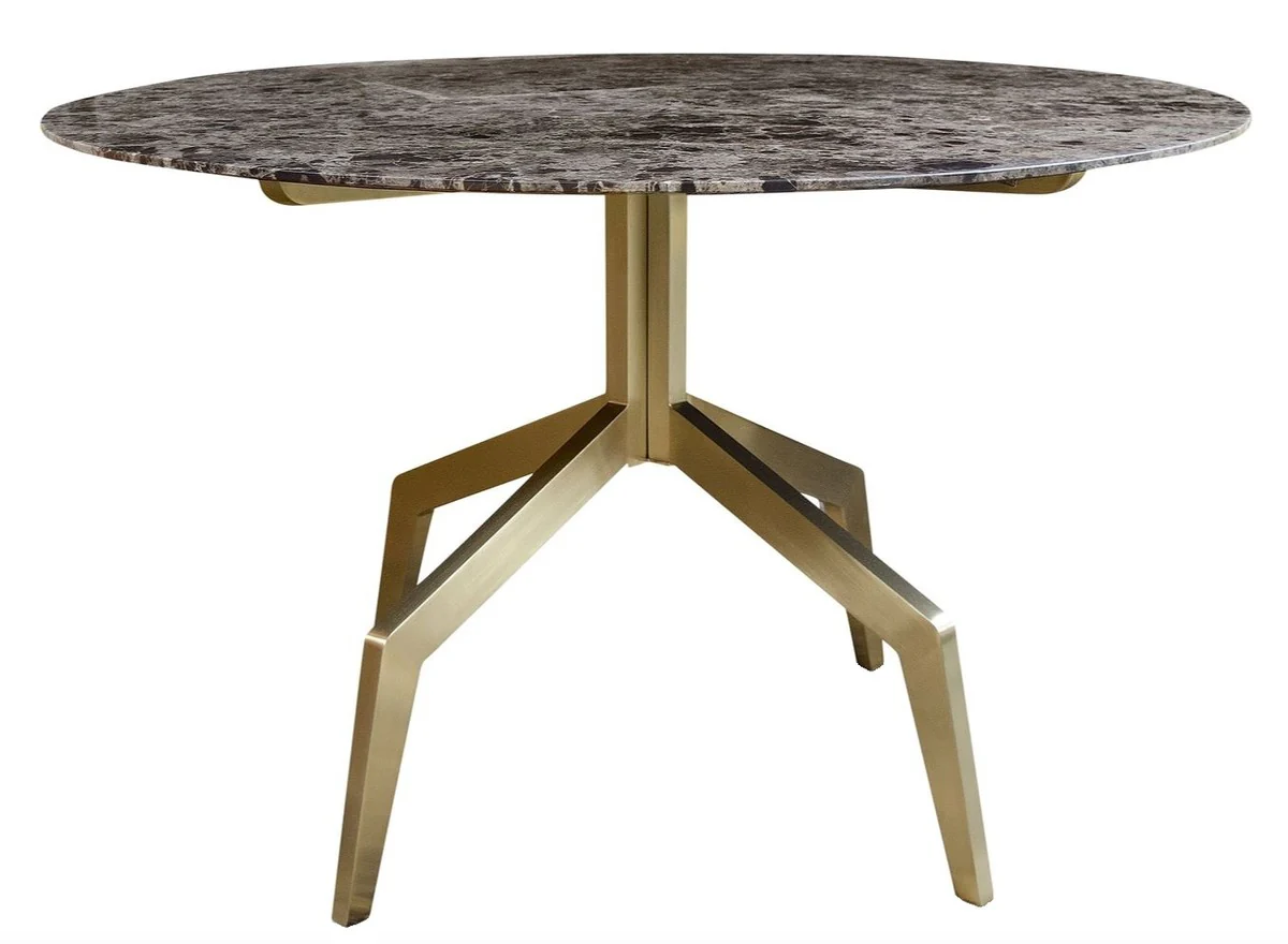 Luxury dining table gold / black 120 x H. 76 cm - Dining room furniture