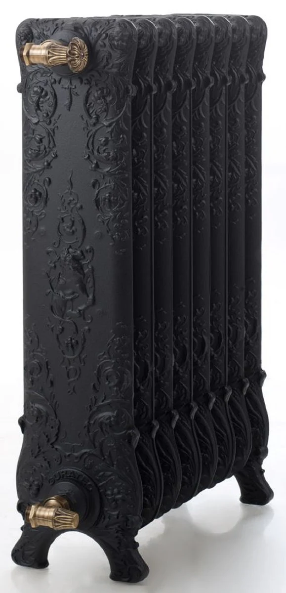 Luxury Baroque cast iron radiator H. 80 cm - Various colors & sizes - Vintage heating - Antique style central radiator - Water radiator with ornaments