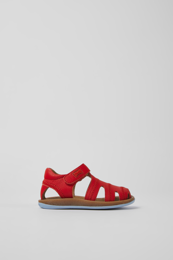 Bicho Rote Leder Sandalen für Kinder