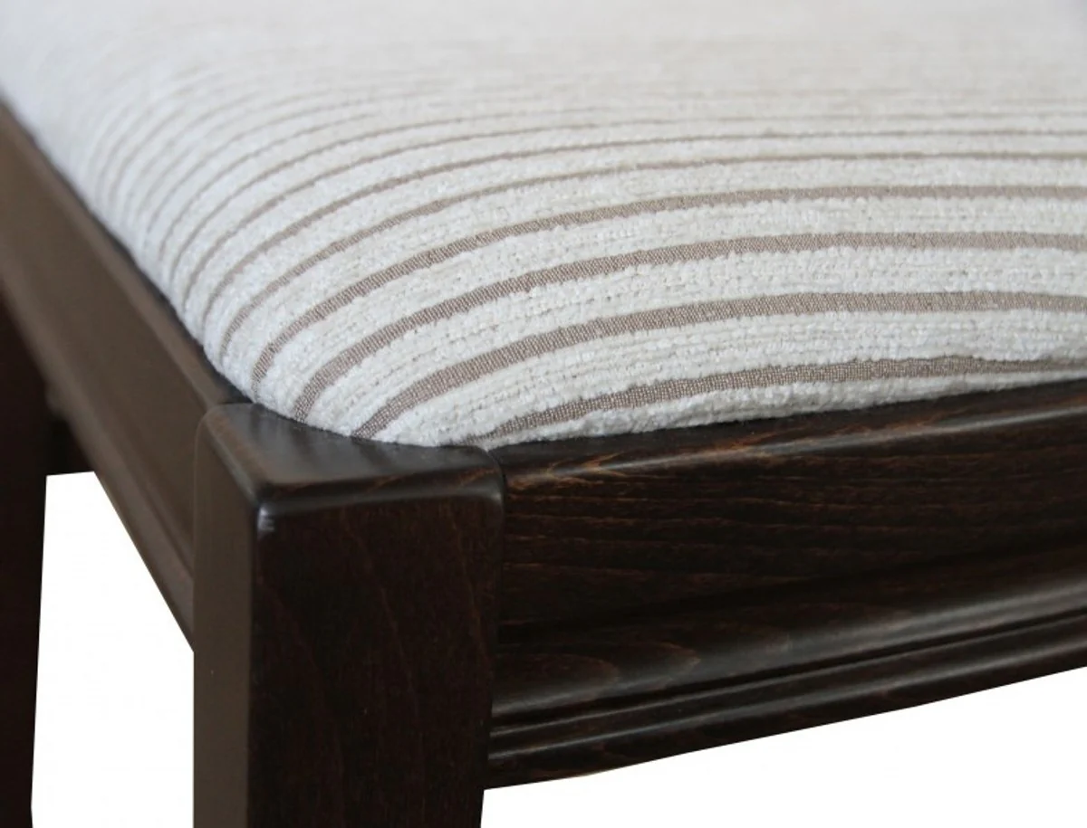 Biedermeier dining room chair without armrest beige / brown - furniture restaurant hotel catering seating