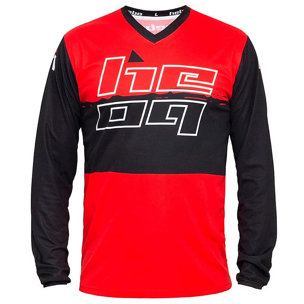 CAMISETA HEBO TRIAL PRO NEGRO / ROJO