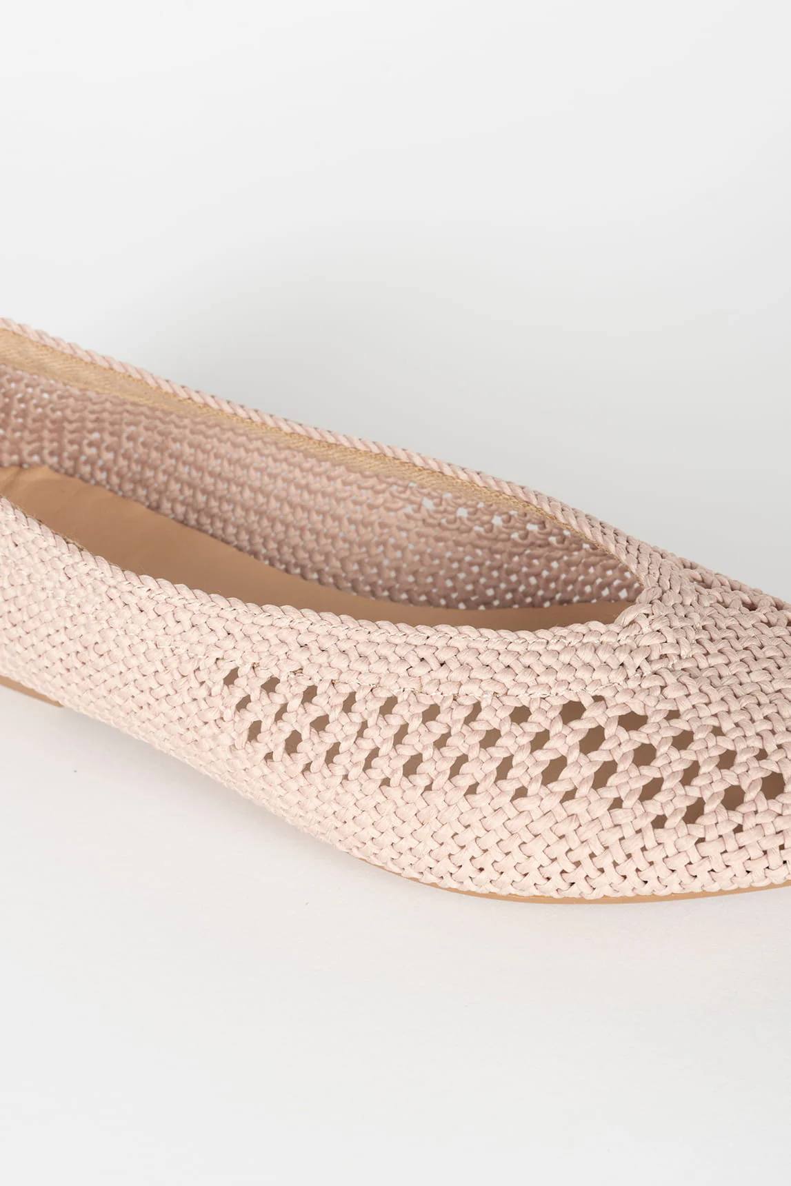 Rivera-Spanien Ballerina Alejandra beige gehäkelt