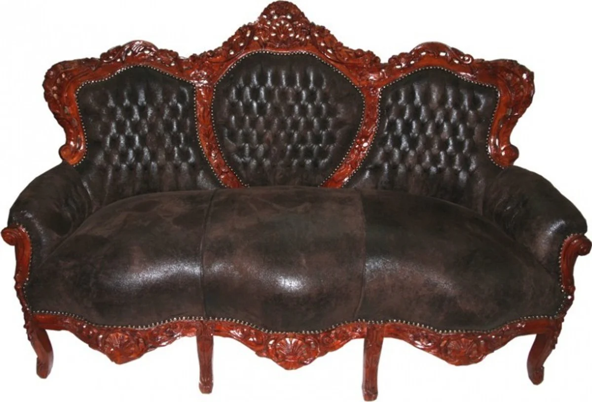 Baroque Sofa Set King Brown / Brown - Baroque Furniture