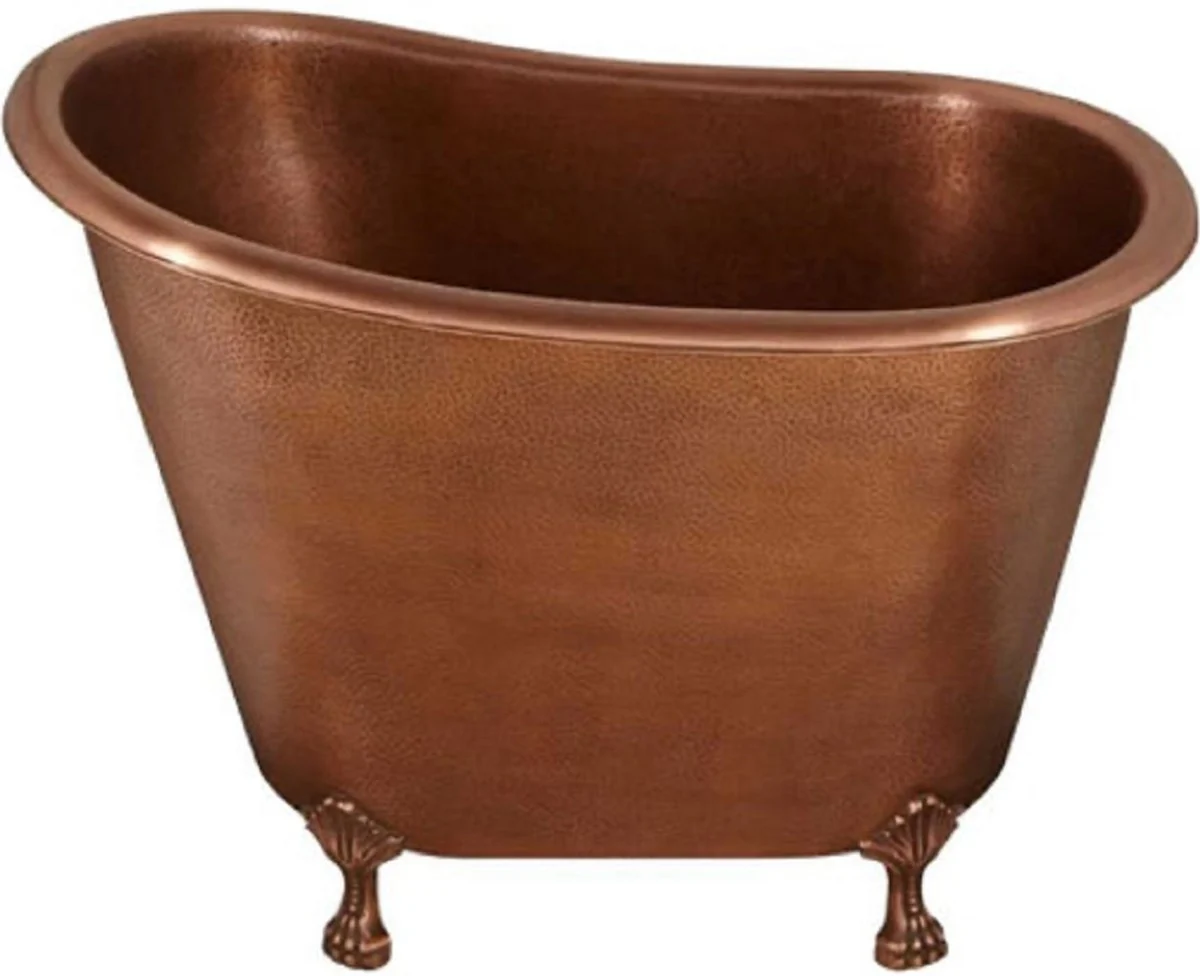 Luxury Art Nouveau copper bathtub 124.5 x 79.5 x H. 83.1 cm - Freestanding retro bathtub - Rustic copper bathroom furniture