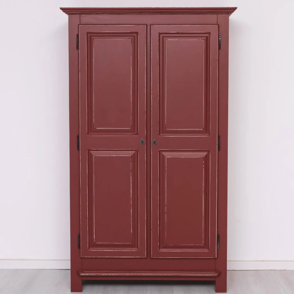 Country house style bedroom cupboard antique burgundy red 121 cm - bedroom furniture