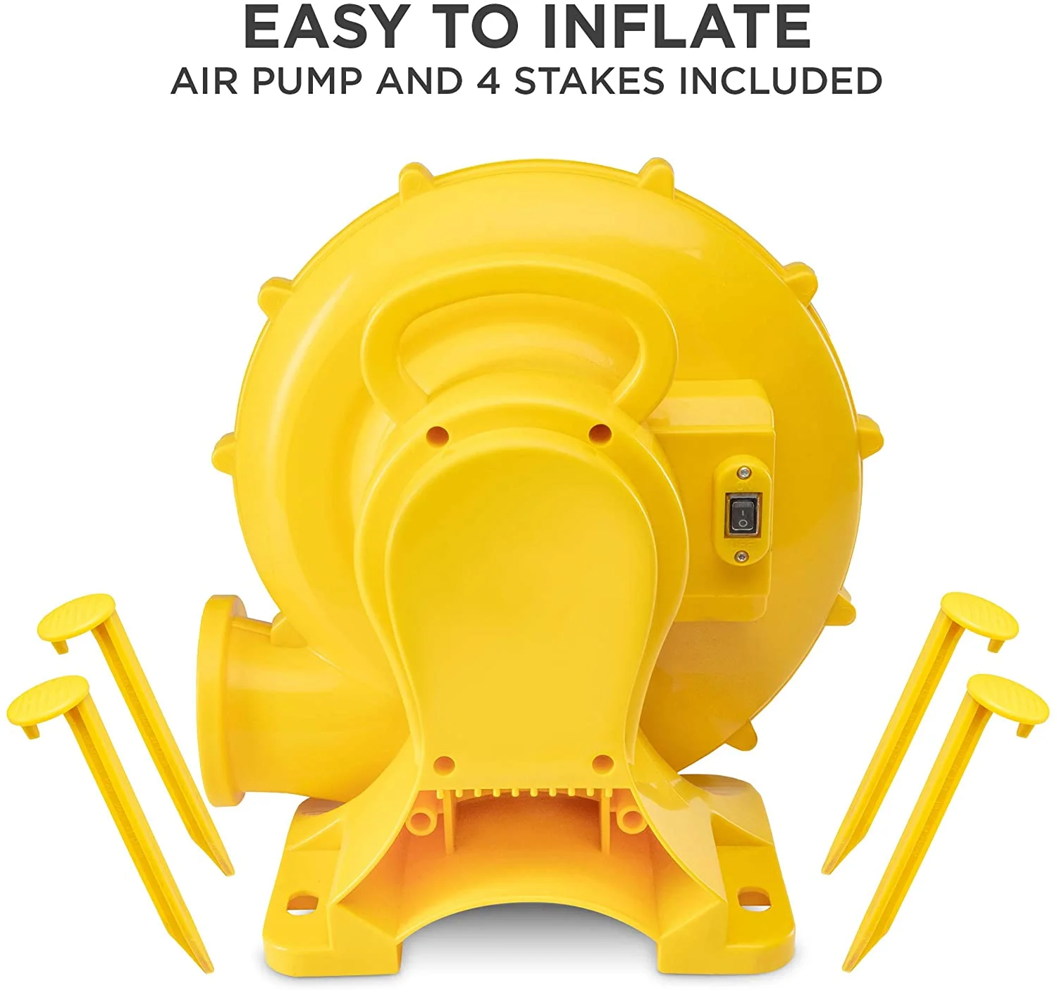 Aufblasbarer Deluxe-Wasserrutschenpark – Robuste Hüpfburg aus Nylon für Spaß im Freien – Kletterwand, Rutsche, Hüpfburg und Planschbecken – Einfach aufzubauen und aufzublasen mit der mitgelieferten Luftpumpe und Tragetasche