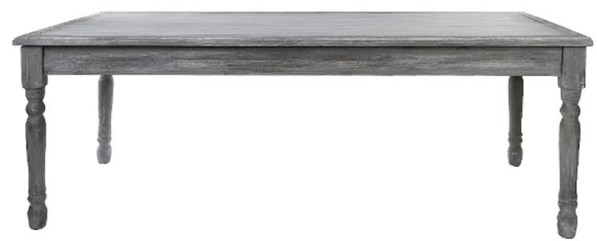 Country house style shabby chic dining table antique gray / antique white 210 x 110 x H. 80 cm - handmade country house style kitchen table