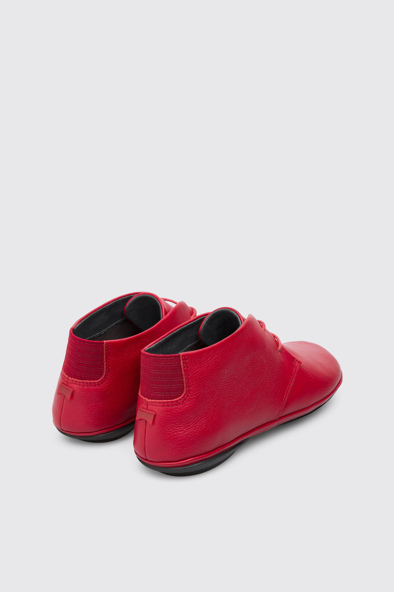 Rechts - Roter Spitzen-up Knöchelstiefel für Frauen