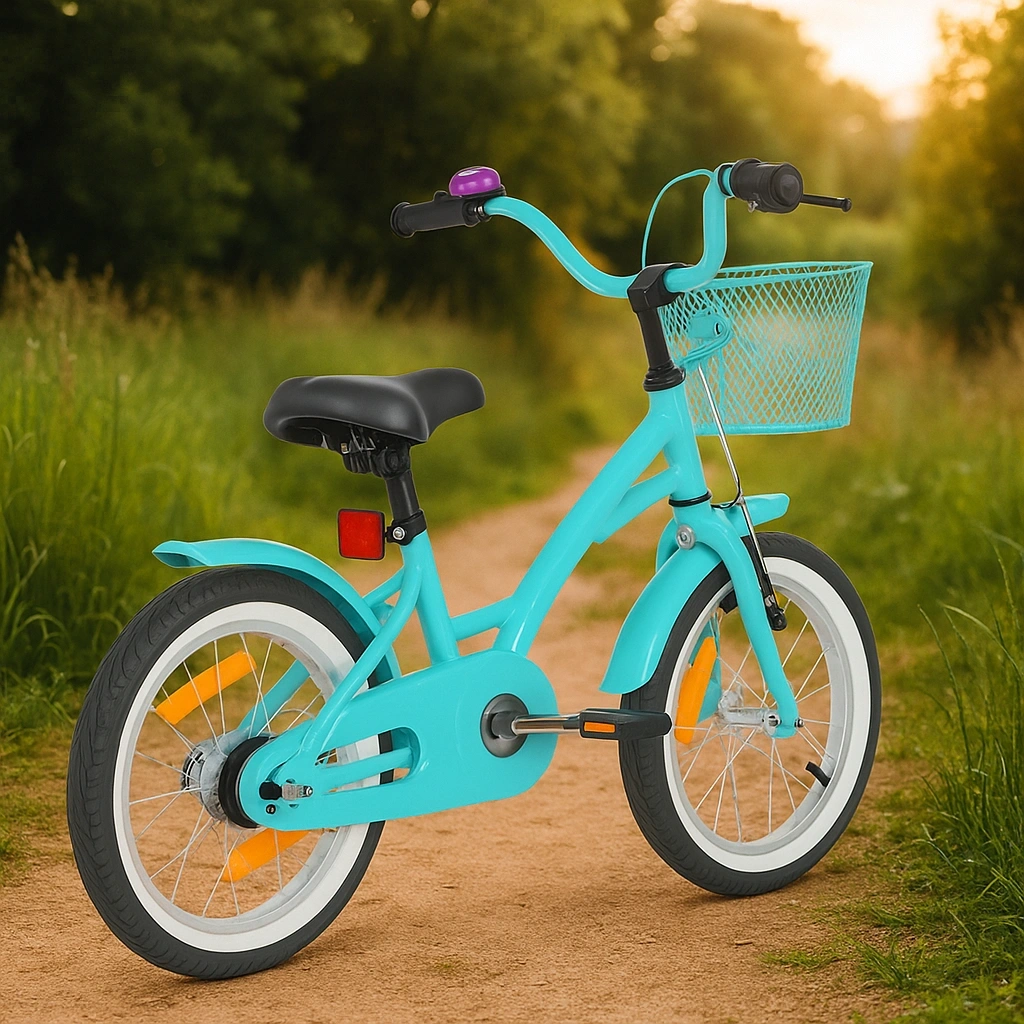 16-Zoll-Citybike aus türkisfarbenem Stahl für Kinder - GZktXYie86yX