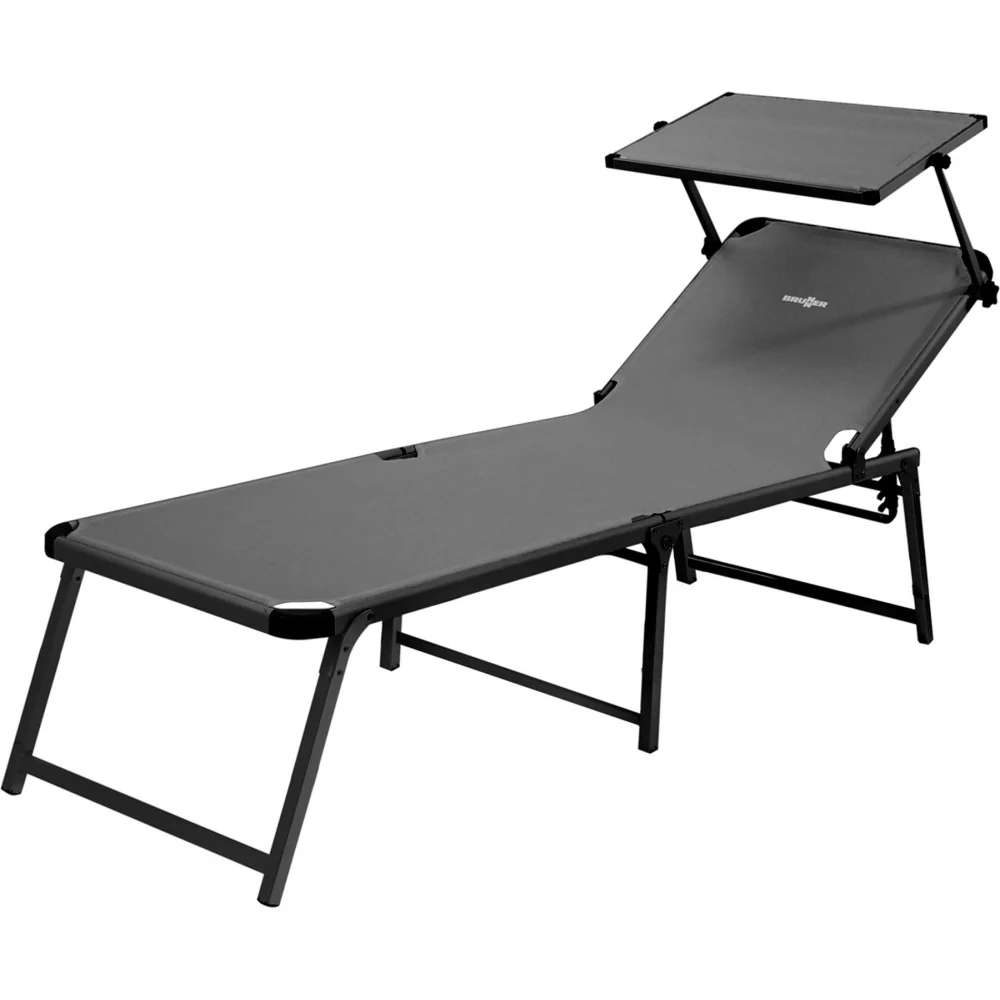 Brunner MARBELLA HIGH gris antracita- Tumbona con parasol