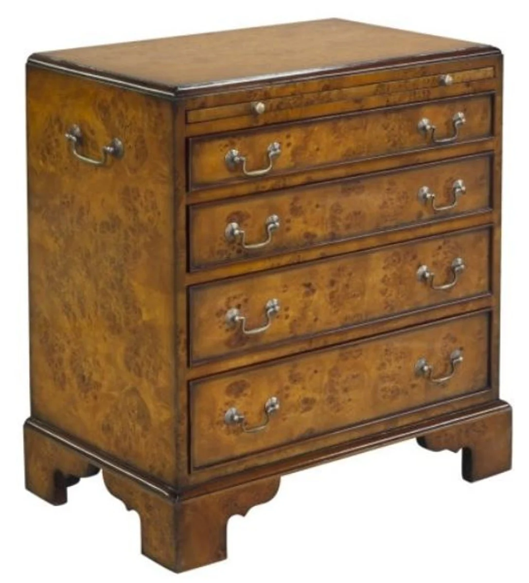 Luxury Art Nouveau chest of drawers with 4 drawers brown 62 x 39 x H. 70 cm - luxury quality