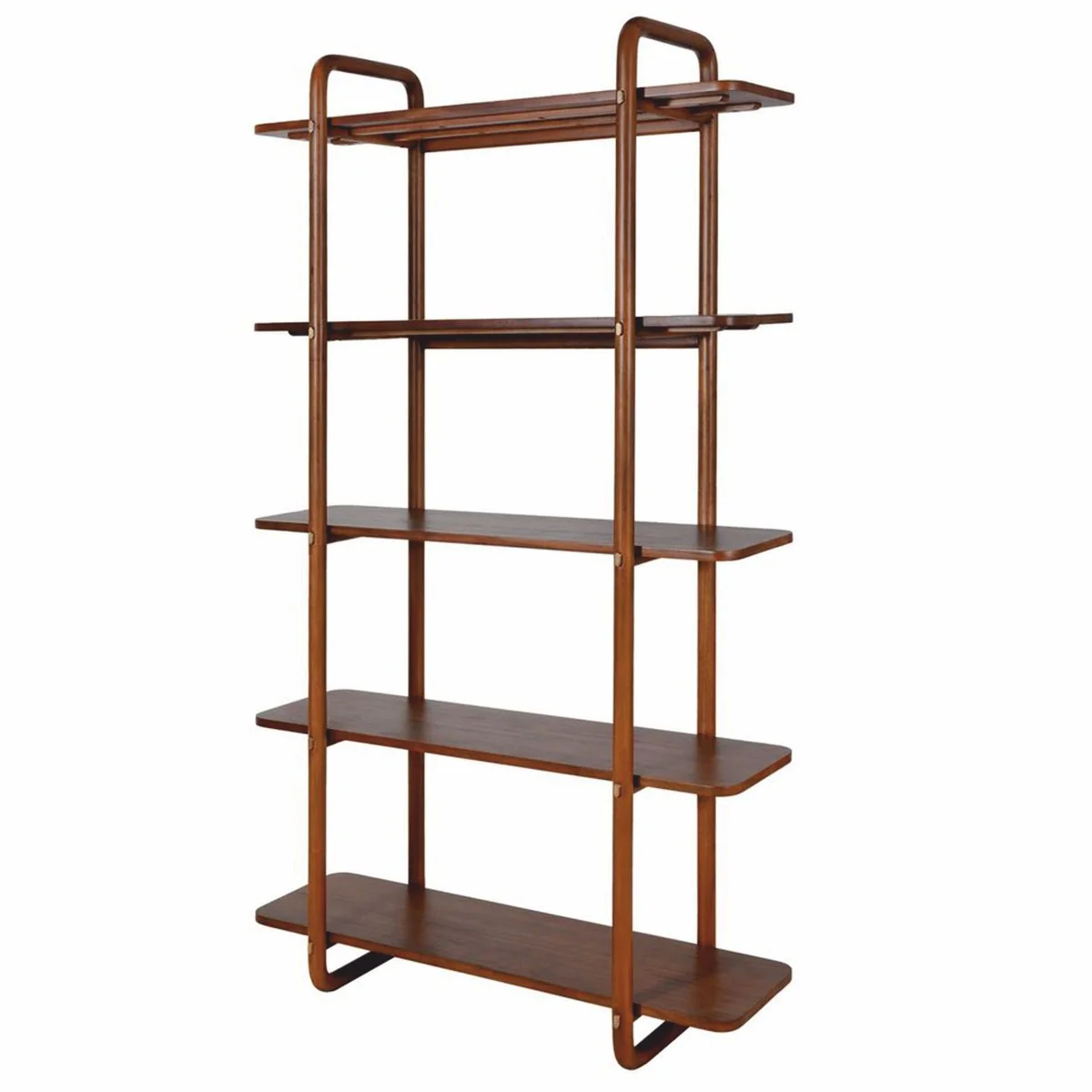 Luxus Mahagoni Regalschrank Braun 120 x H. 210 cm - Luxus Möbel