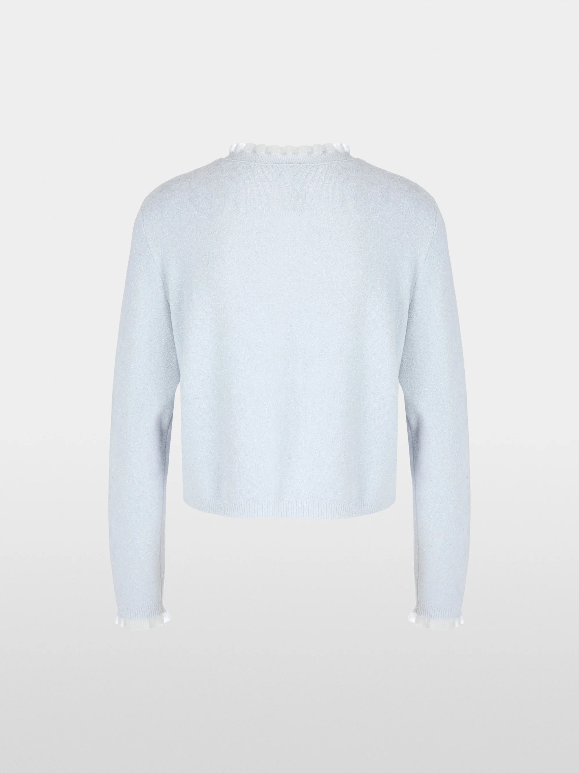 Marc-Cain Glitzer-Cardigan mit Rüschen