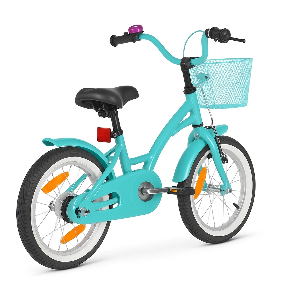 16-Zoll-Citybike aus türkisfarbenem Stahl für Kinder - GZktXYie86yX