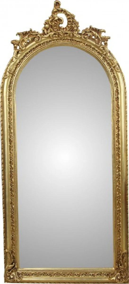 Baroque luxury wall mirror gold W 83 cm, H 176 cm - noble & magnificent