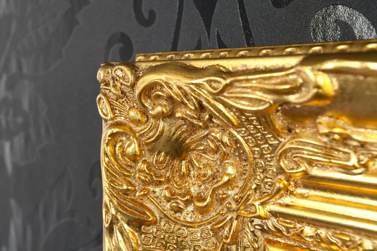 Handmade baroque wall mirror gold antique, height 55 cm, width 45 cm, depth 4 cm - noble & magnificent