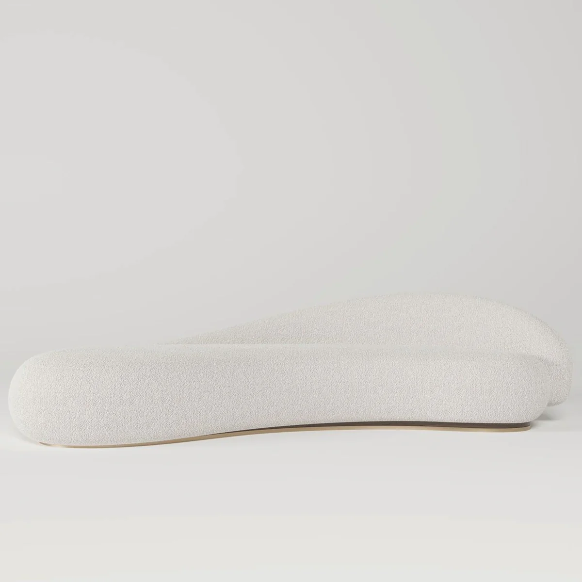 Luxury Sofa Right Side White / Dark Brown / Brass 280 cm - Living Room & Hotel Furniture