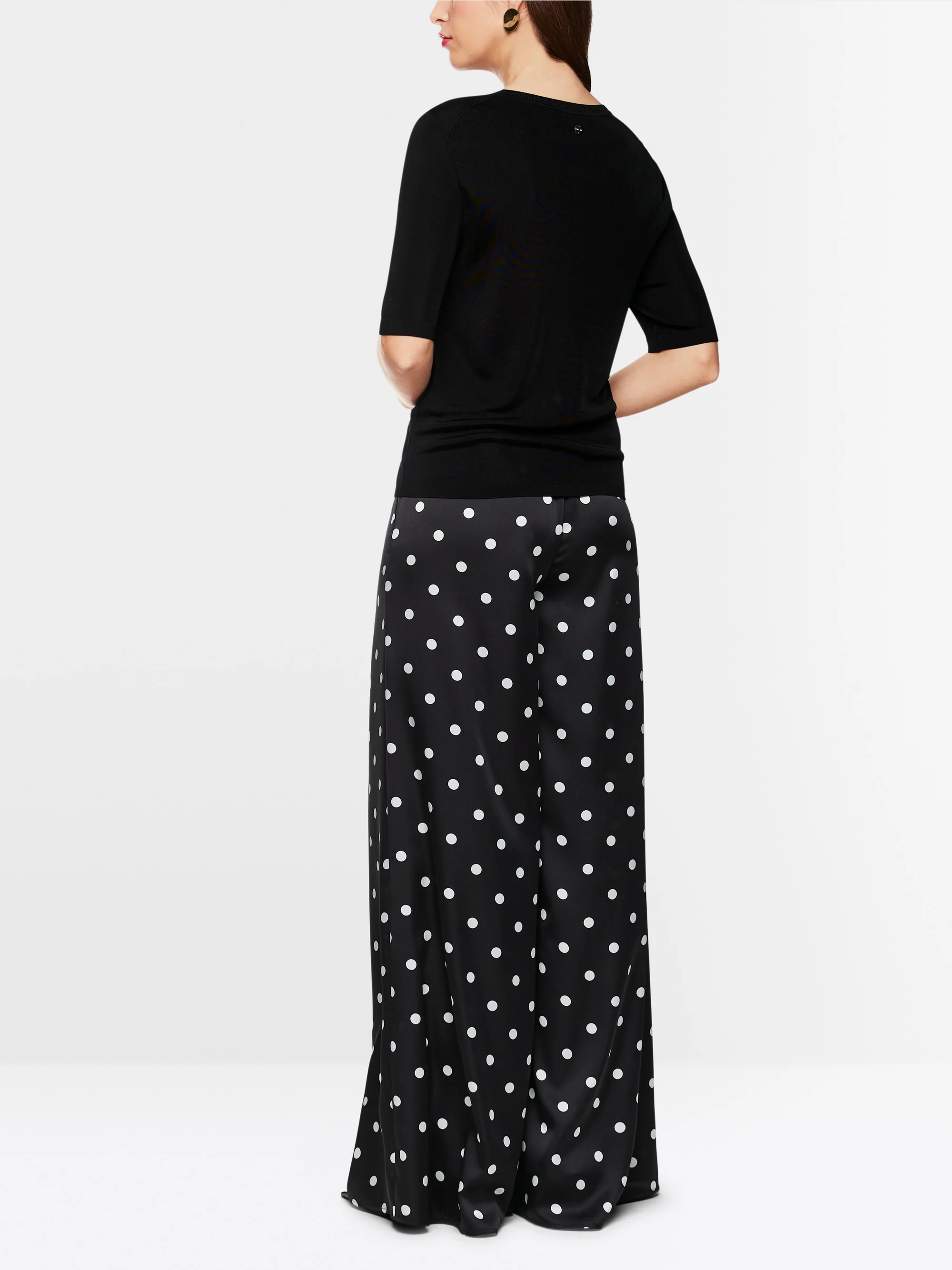 Marc-Cain Kurzer Pullover mit Rundhalsausschnitt