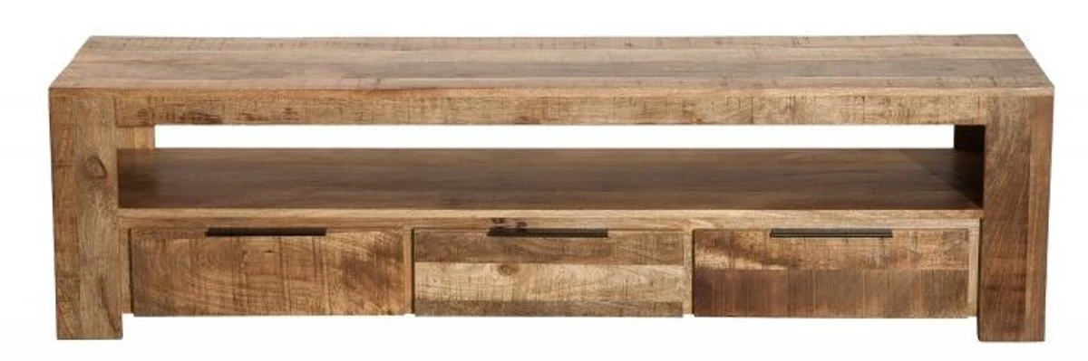 Designer TV cabinet natural W.170cm x H.45cm x D.45cm - sideboard - chest of drawers - handmade from solid mango wood!