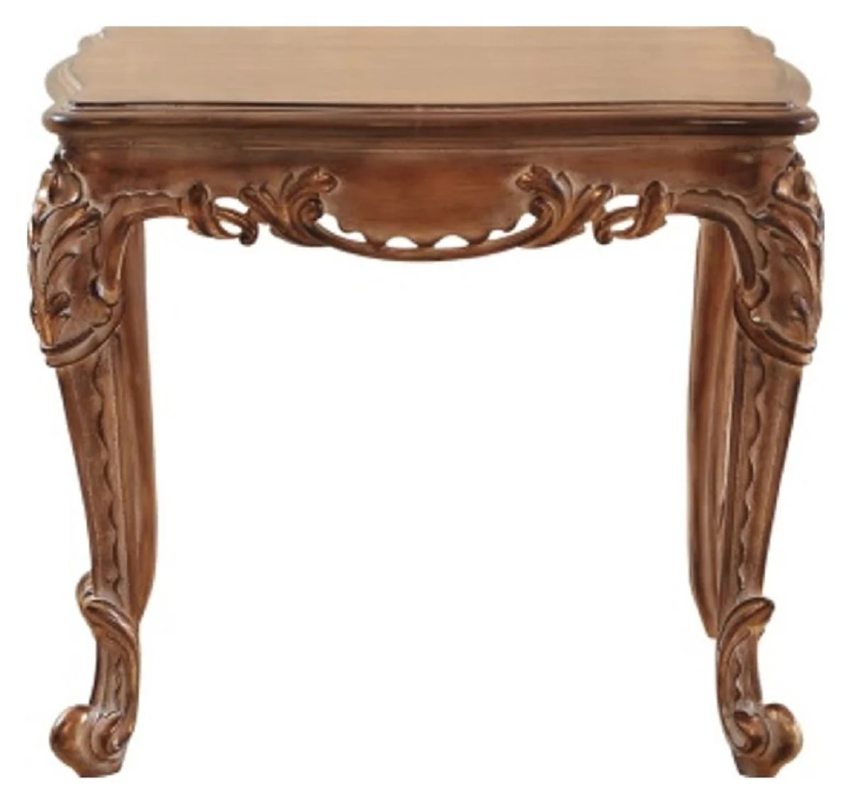 Luxury baroque side table brown - handmade table in baroque style - baroque living room furniture - noble and magnificent