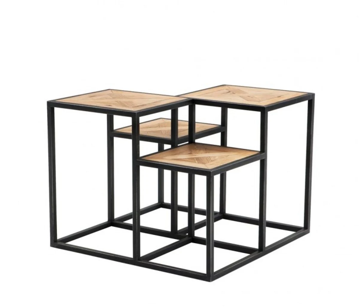 Luxury Art Deco Designer Oak Wood Side Table - Luxury Table