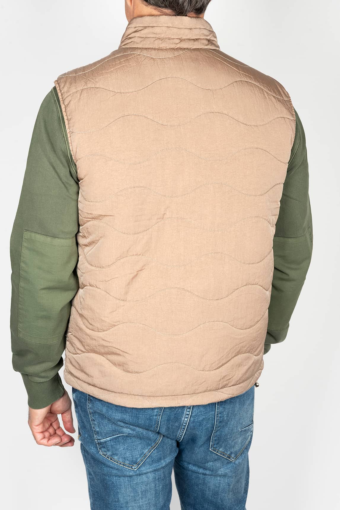 Rivera-Spain Keeling gepolsterte Weste Sand